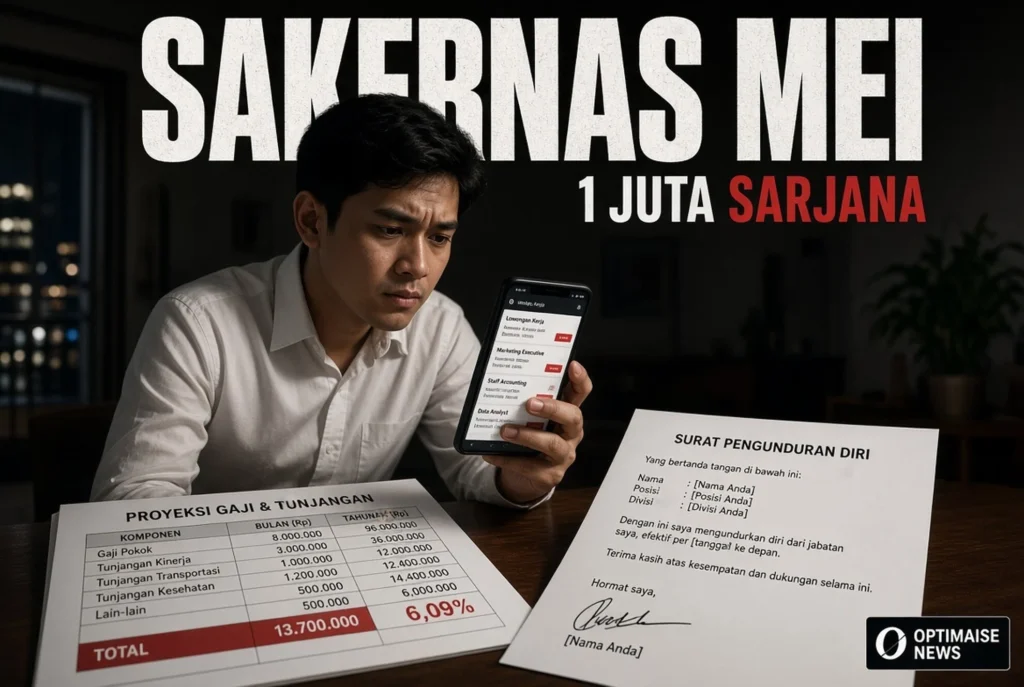 Sakernas Mei 2026 Catat 1 Juta Sarjana Bergabung ke Pengangguran