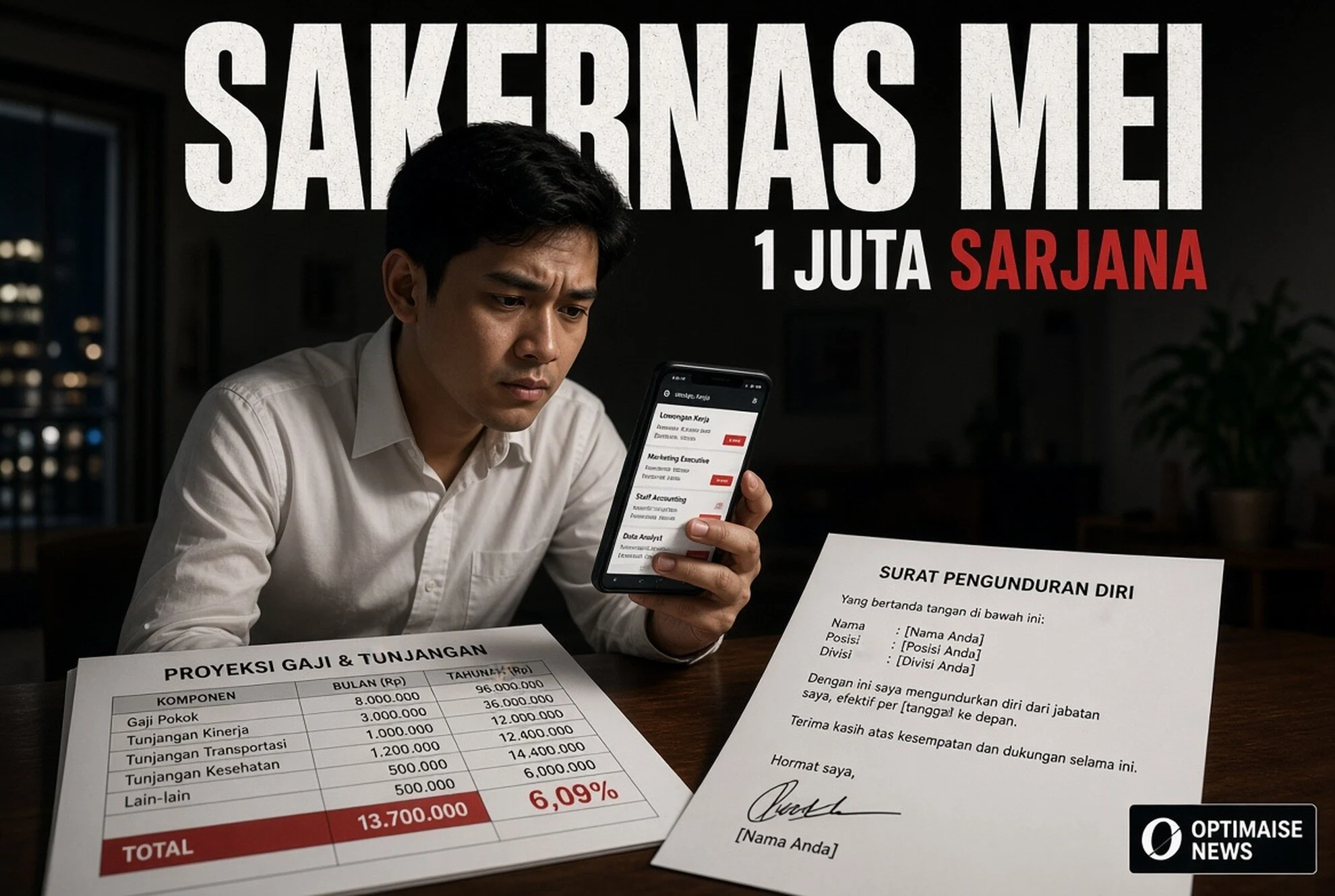 Sakernas Mei 2026 Catat 1 Juta Sarjana Bergabung ke Pengangguran