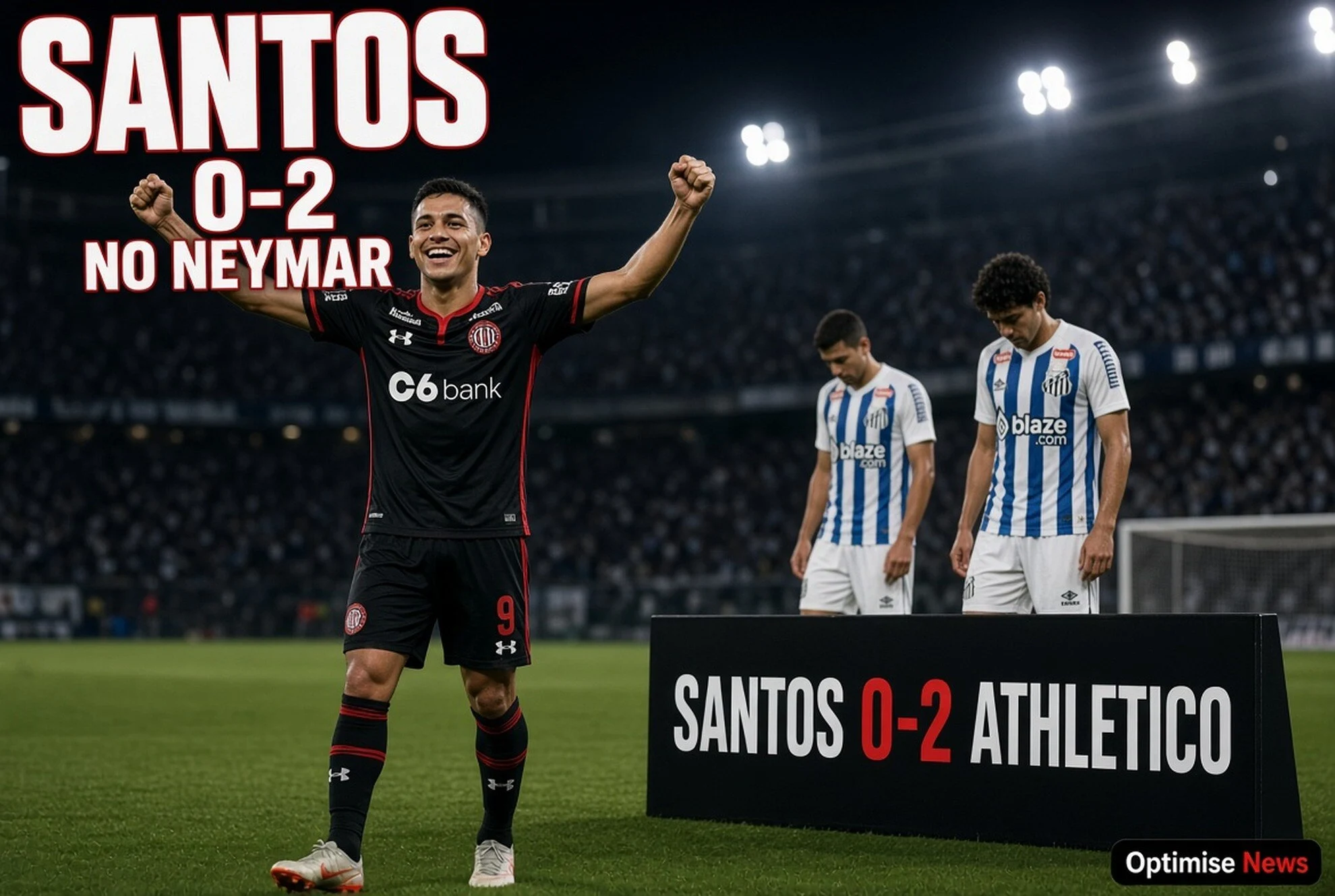 Santos vs Atlético Paranaense Tanpa Neymar Tundukan Peti 0-2