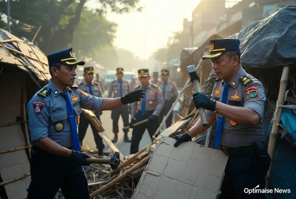 Satpol PP Bandung Bongkar 645 Bangunan Liar hingga Juli 2026