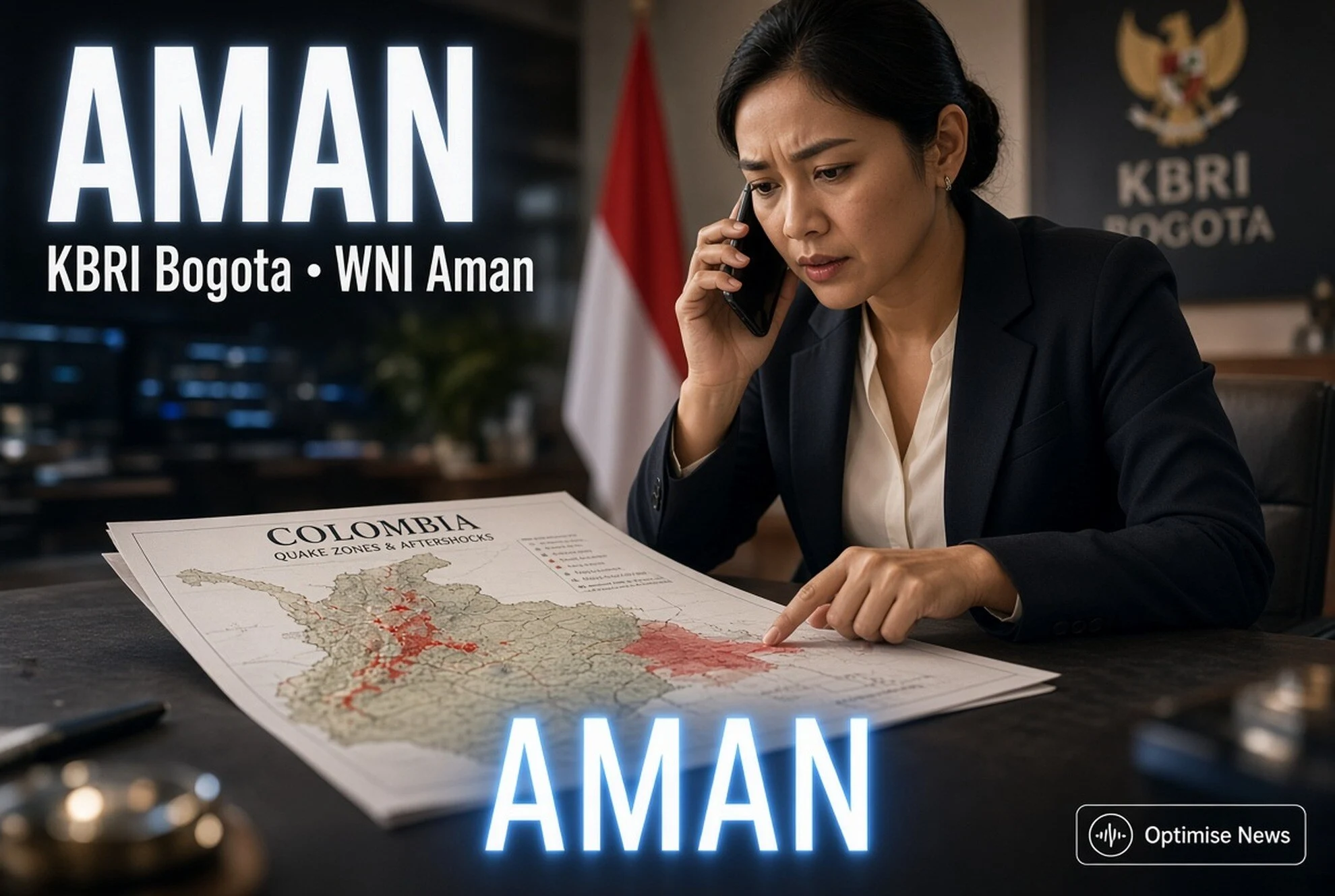 Semua WNI Aman, 111 Tewas Gempa M7,4 Kolombia