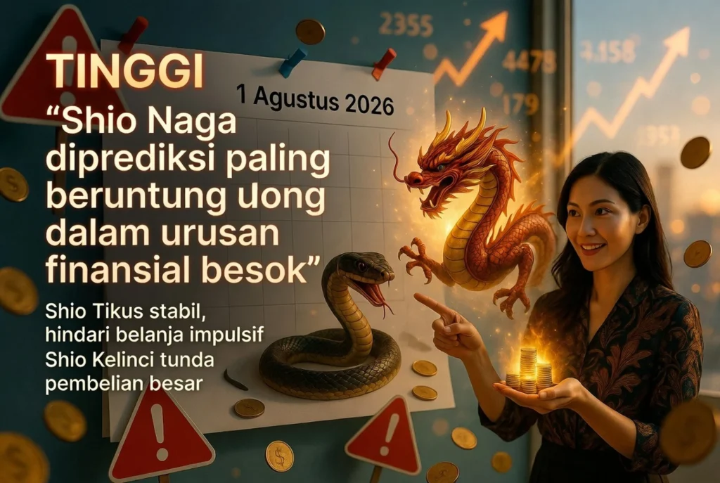 Shio hari ini 1 Agustus 2026: 5 Risiko Keuangan Tinggi