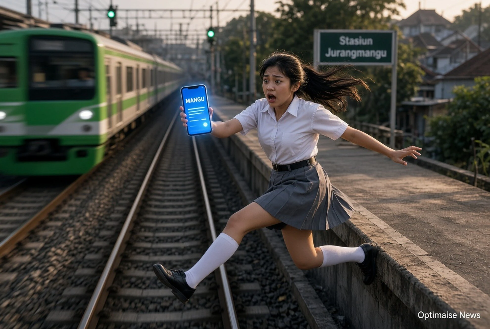 Siswi SMA 16 Tahun Tewas Tertemper KRL di Jurang Mangu