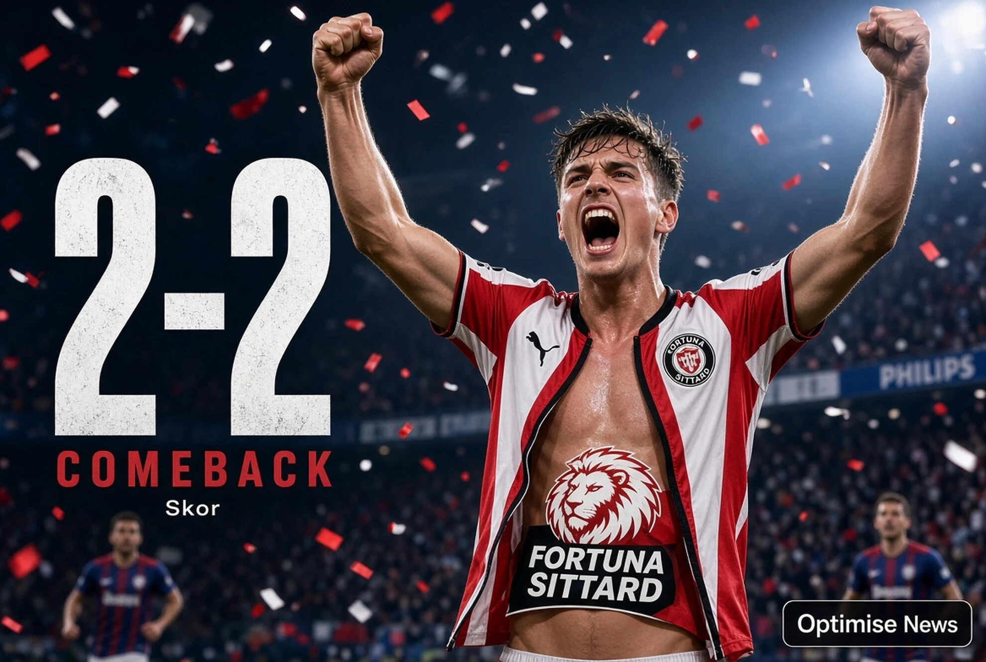 Skor 2-2: Fortuna Sittard Imbang