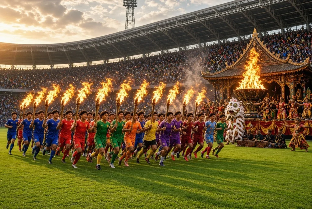 Pembukaan Soekarno Cup 2026 dengan Atraksi Seni Tradisional Nusantara