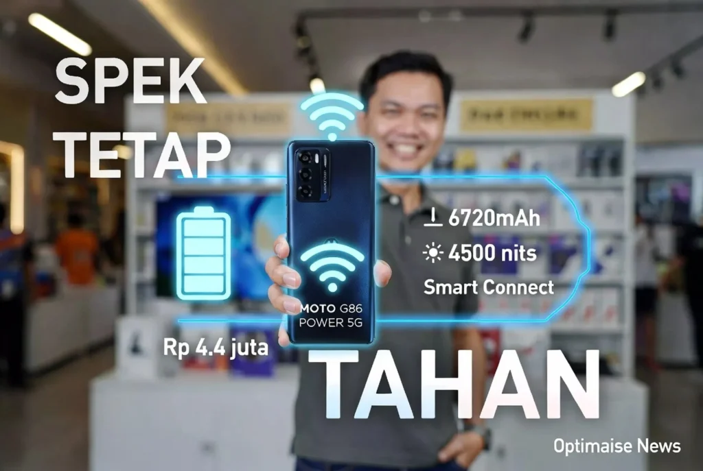 Spesifikasi HP Moto G86 Power 5G Rp 4,4 Juta: Baterai 6720 mAh Tahan