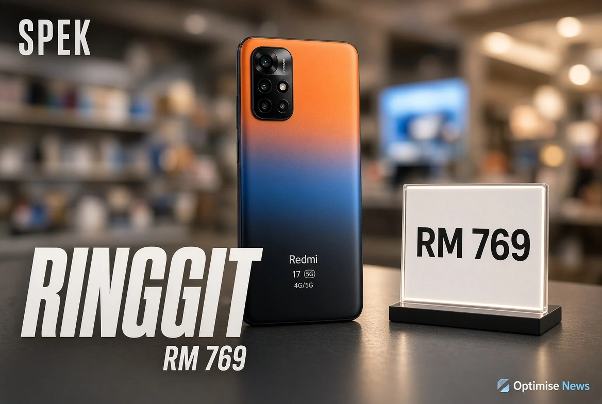 Spesifikasi HP Redmi 17 5G Global Mulai 769 Ringgit
