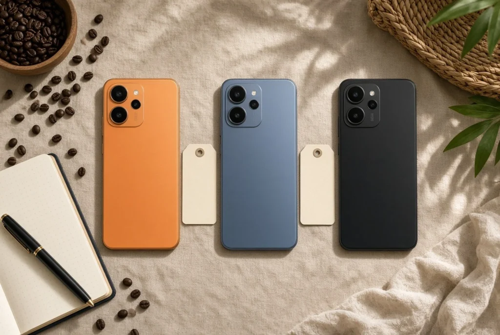 Warna, memori, dan fitur NFC Bluetooth