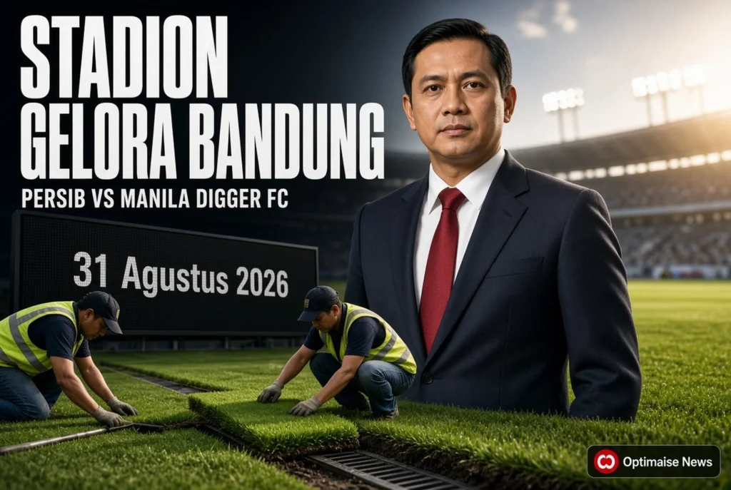 Stadion Gelora Bandung Lautan Api Genjot Rumput Jelang ACL 2