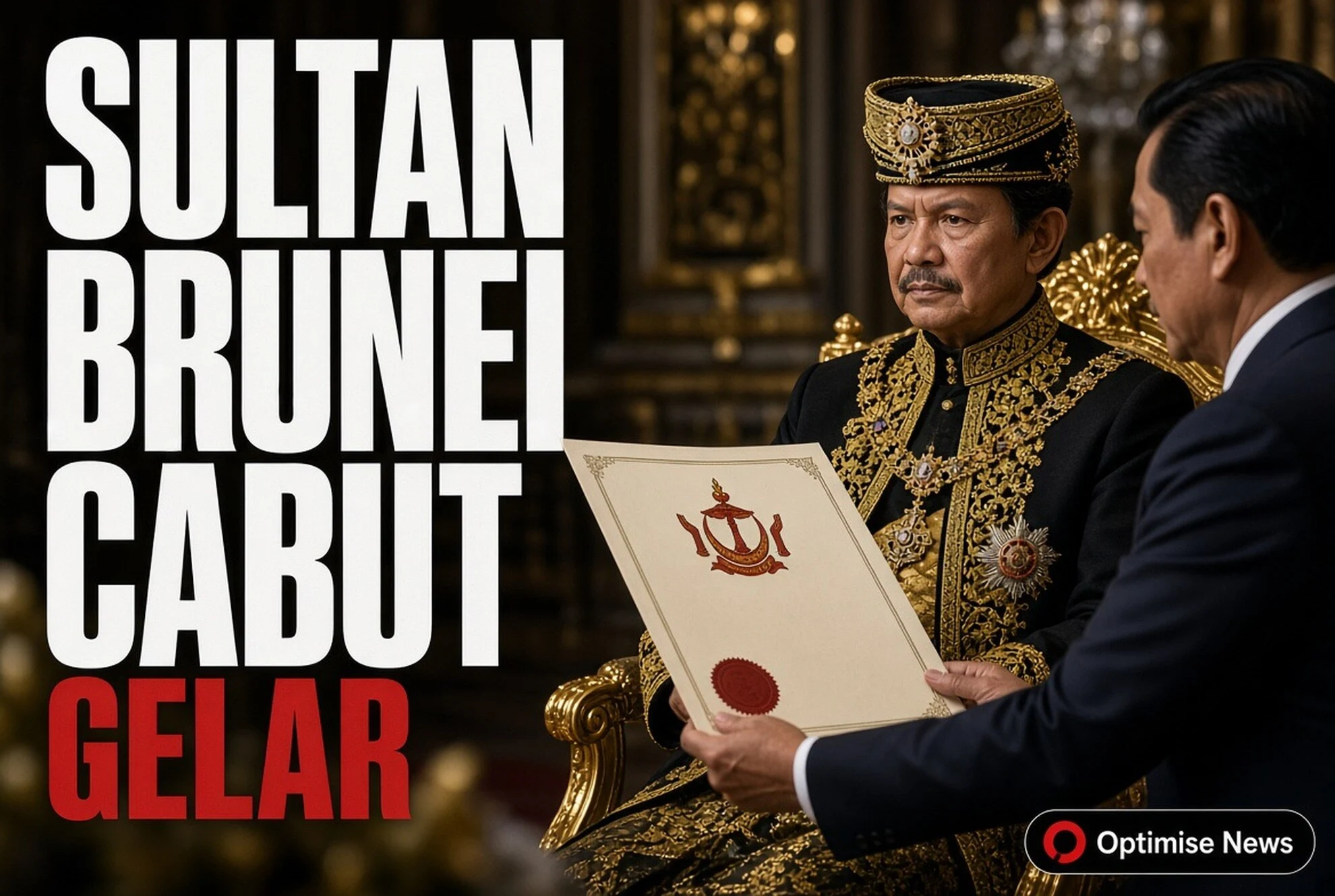 Sultan Brunei Cabut Gelar Menantu, Empat Putri Tetap Bergelar