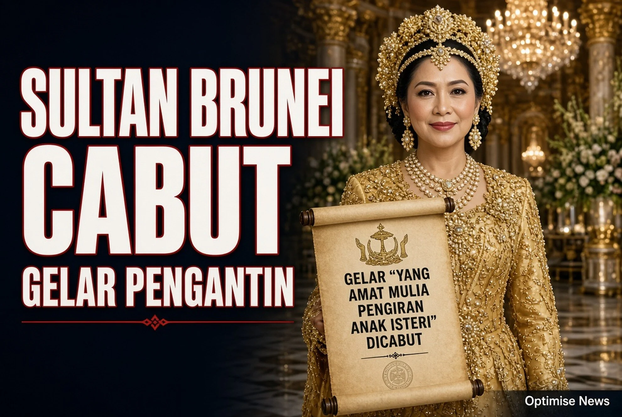 Sultan Brunei Cabut Gelar Menantu Tanpa Rincian Perilaku 2026