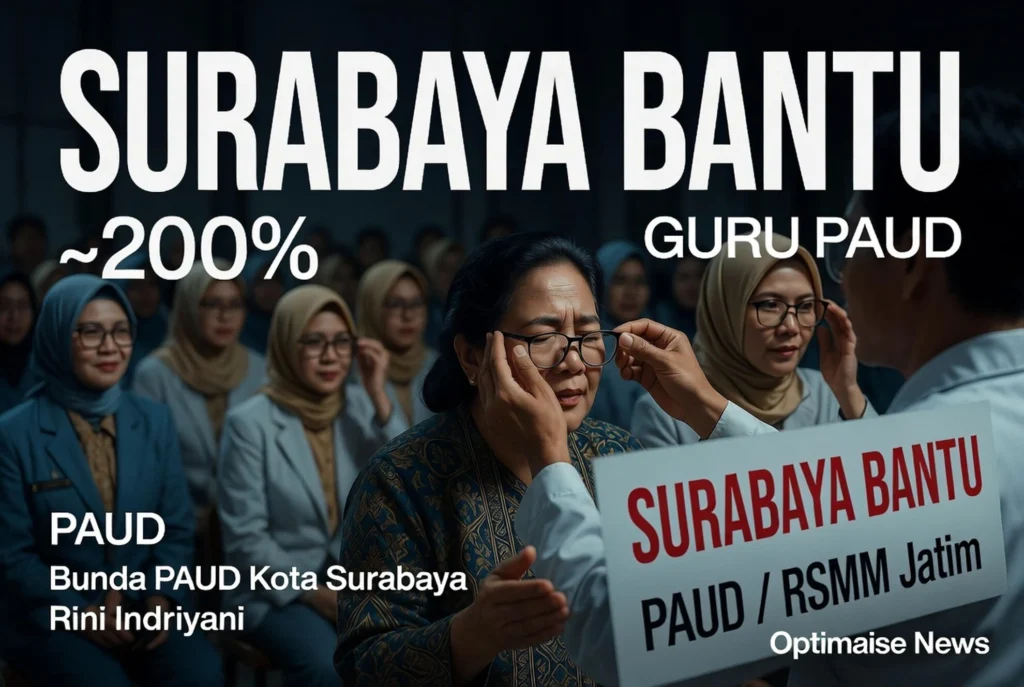 Surabaya Bantu 100 Guru PAUD Kacamata Gratis di Candra Kencana