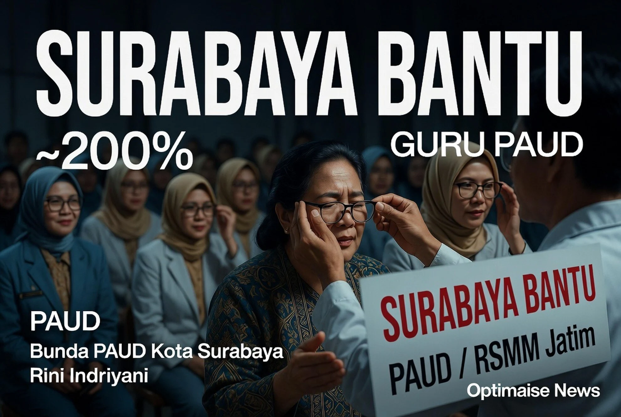 Surabaya Bantu 100 Guru PAUD Kacamata Gratis di Candra Kencana