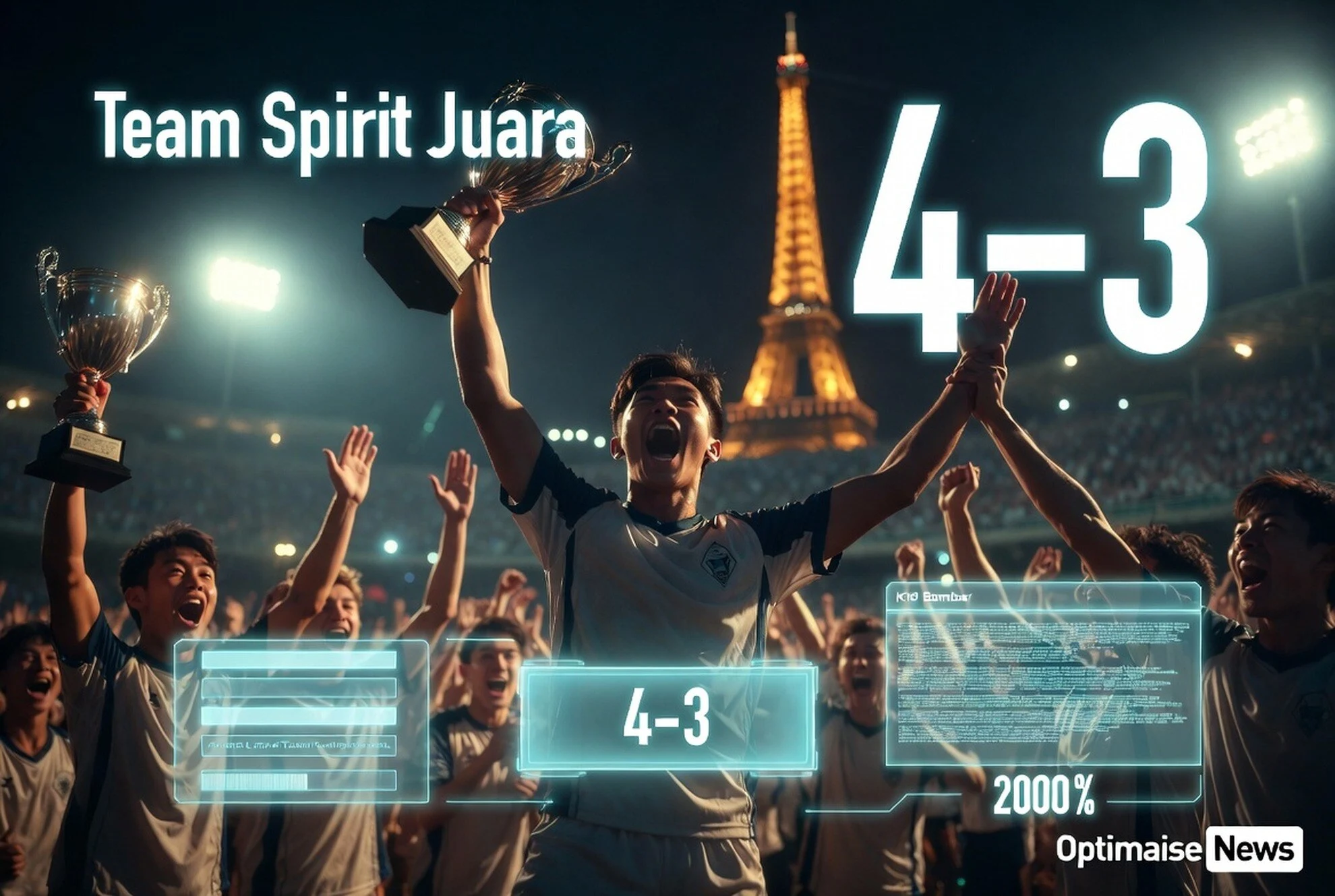 Team Spirit Juara & Usai Game Raih 4-3