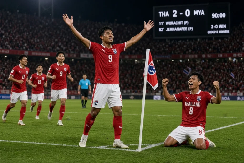 Lini depan Thailand versus pertahanan Myanmar di laga penutup