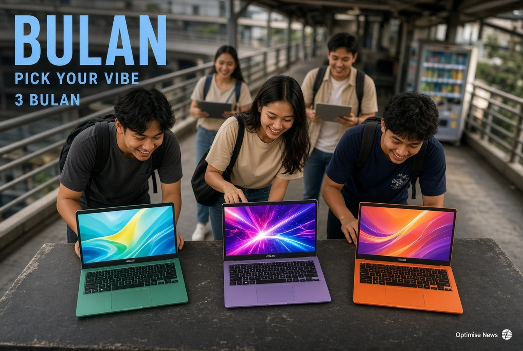 Tiga laptop Vivobook siap dicoba di zona Pick Your Vibe 3 bulan