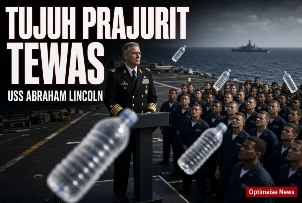Tujuh Prajurit Tewas Bentrokan Senjata di Kapal Induk Abraham Lincoln