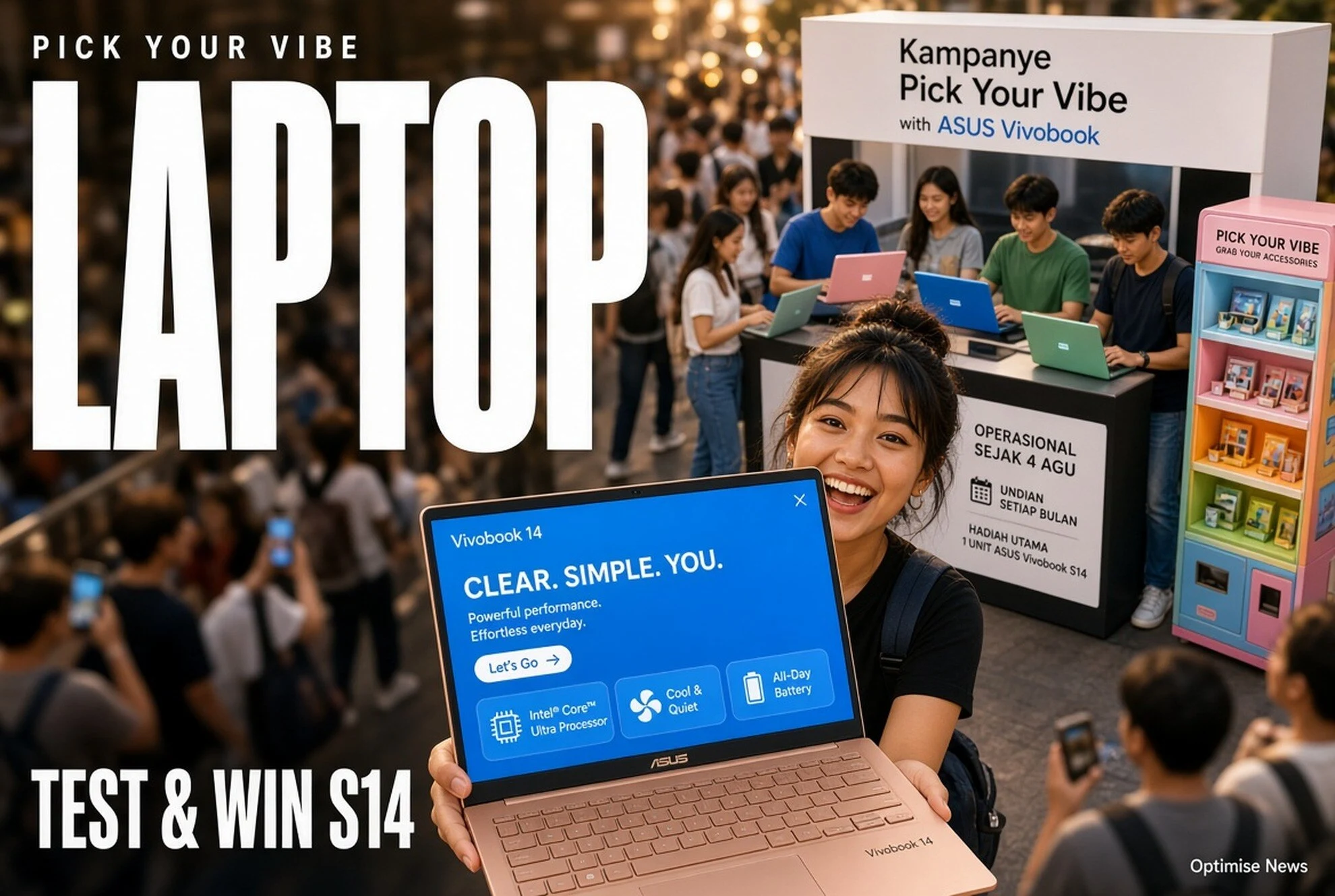 Undian S14 buat Pengunjung Coba Laptop Vivobook ASUS