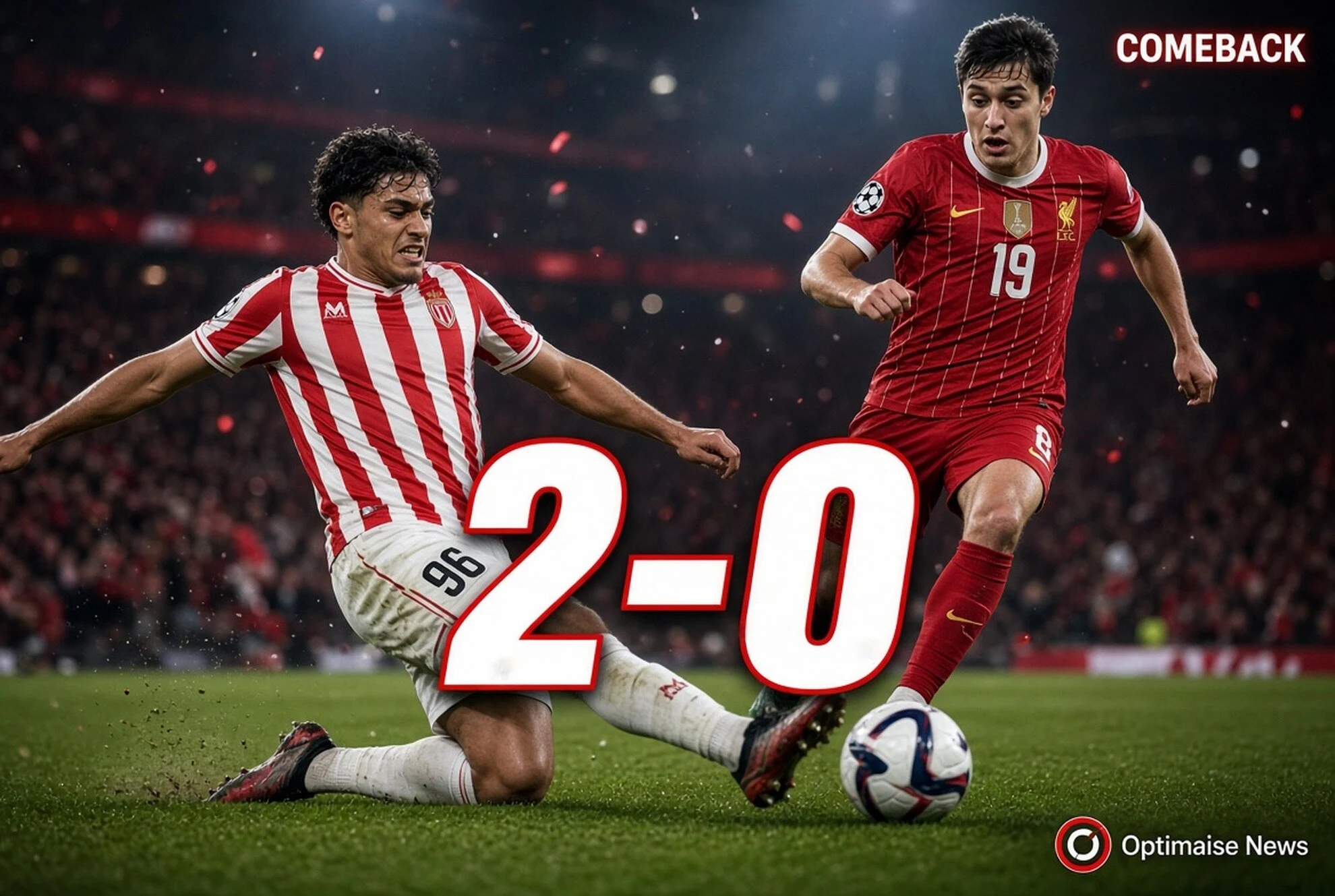 Unggul 2-0 Hilang Lagi: Liverpool Kalah 2-3 vs Monaco
