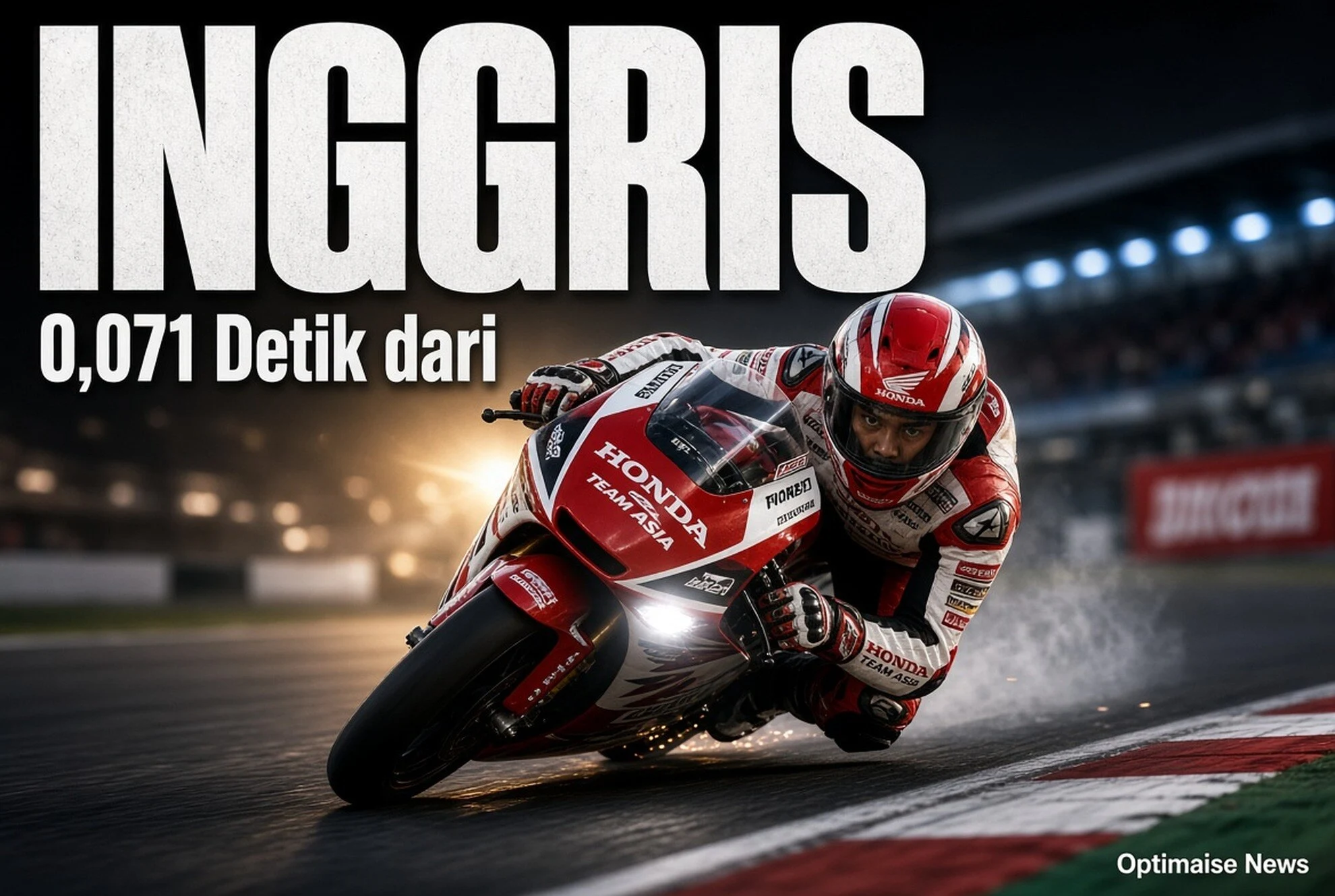 Veda Ega 0,071 Detik dari Perrone, Amankan Q2 Moto3 Inggris