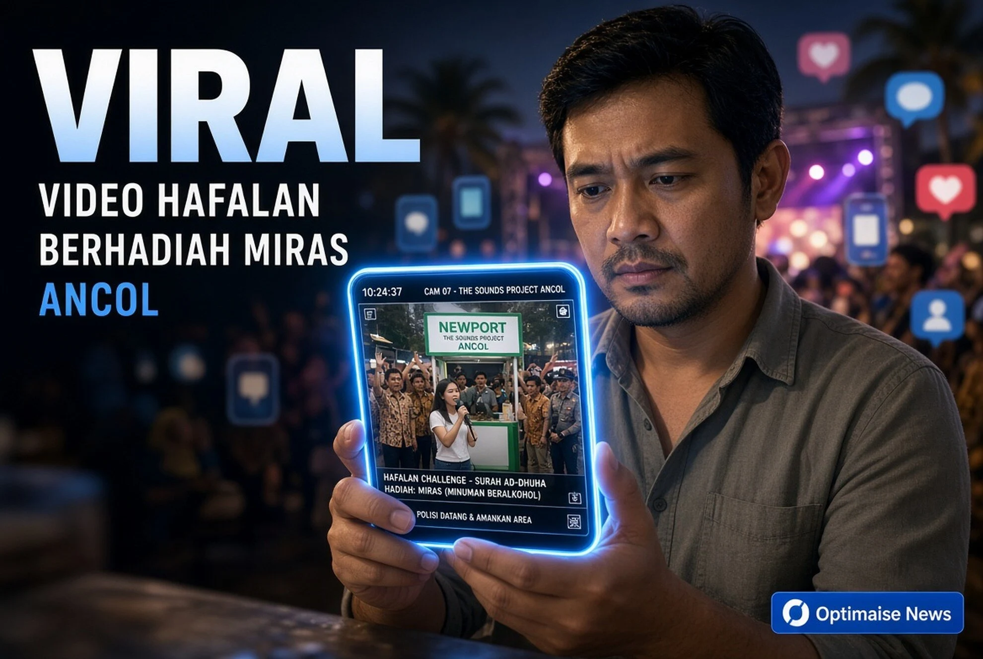 Video Hafalan Berhadiah Miras Ancol Viral, R-E Diamankan Polres