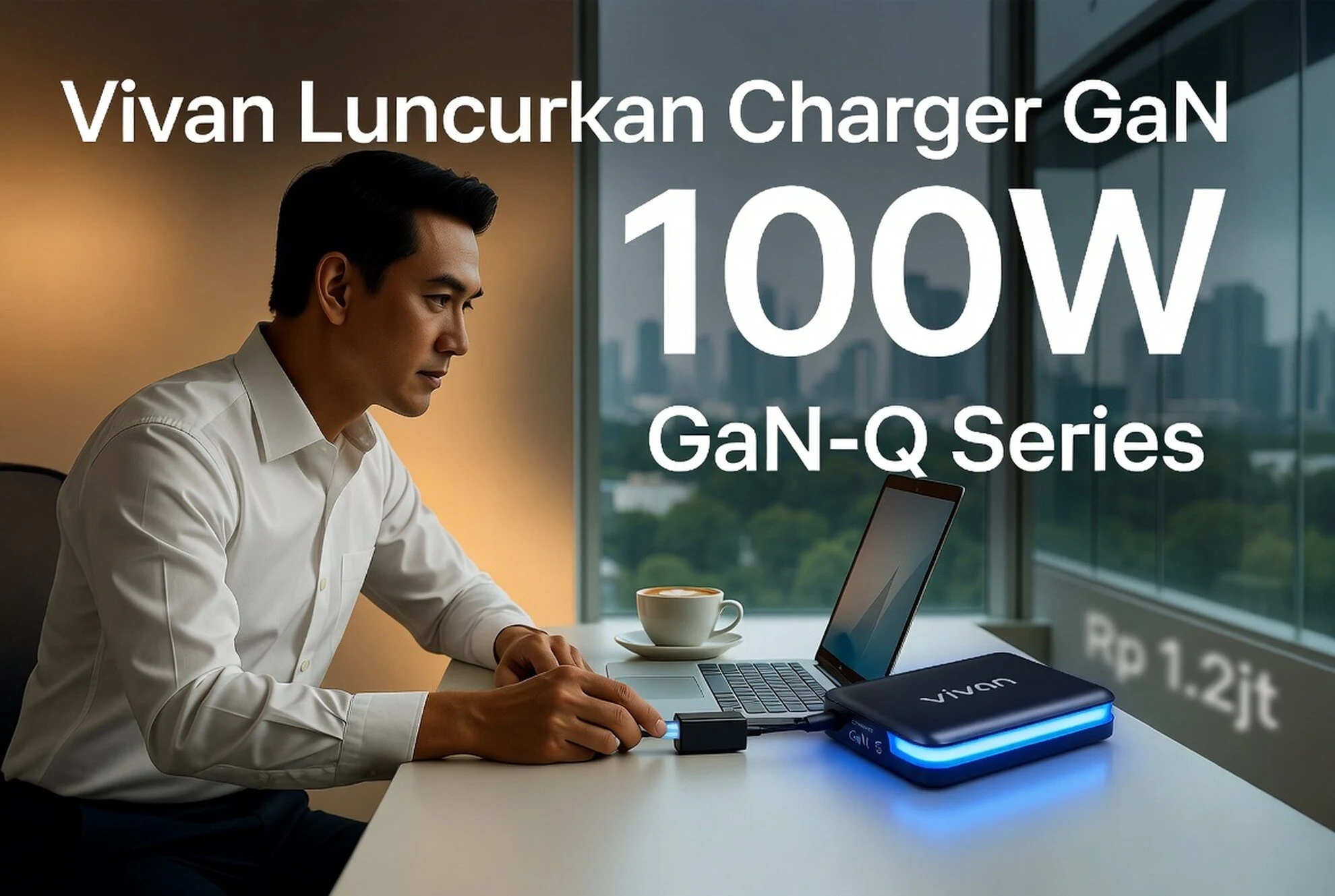 Vivan Luncurkan Charger GaN 100W