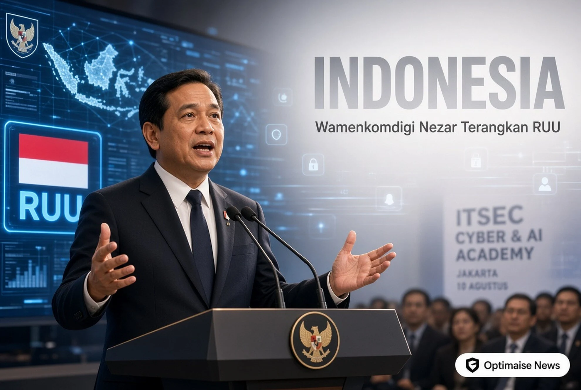 Wamenkomdigi Nezar Terangkan RUU Keamanan Siber & Satu Data Indonesia