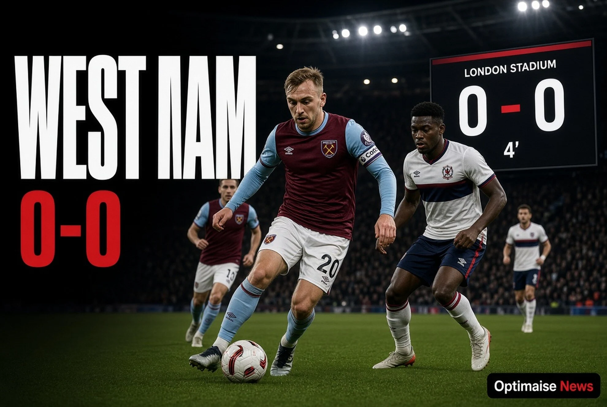 West Ham vs Portsmouth Masih 0-0 di Menit Keempat