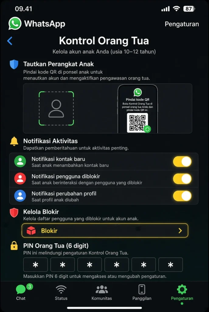 Fitur dan Batasan Pengawasan yang Tersedia di iOS
