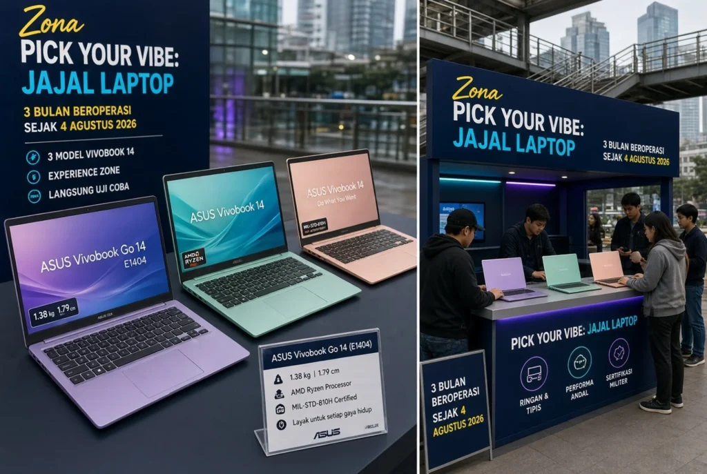 Tiga model Vivobook 14 yang bisa dijajal langsung