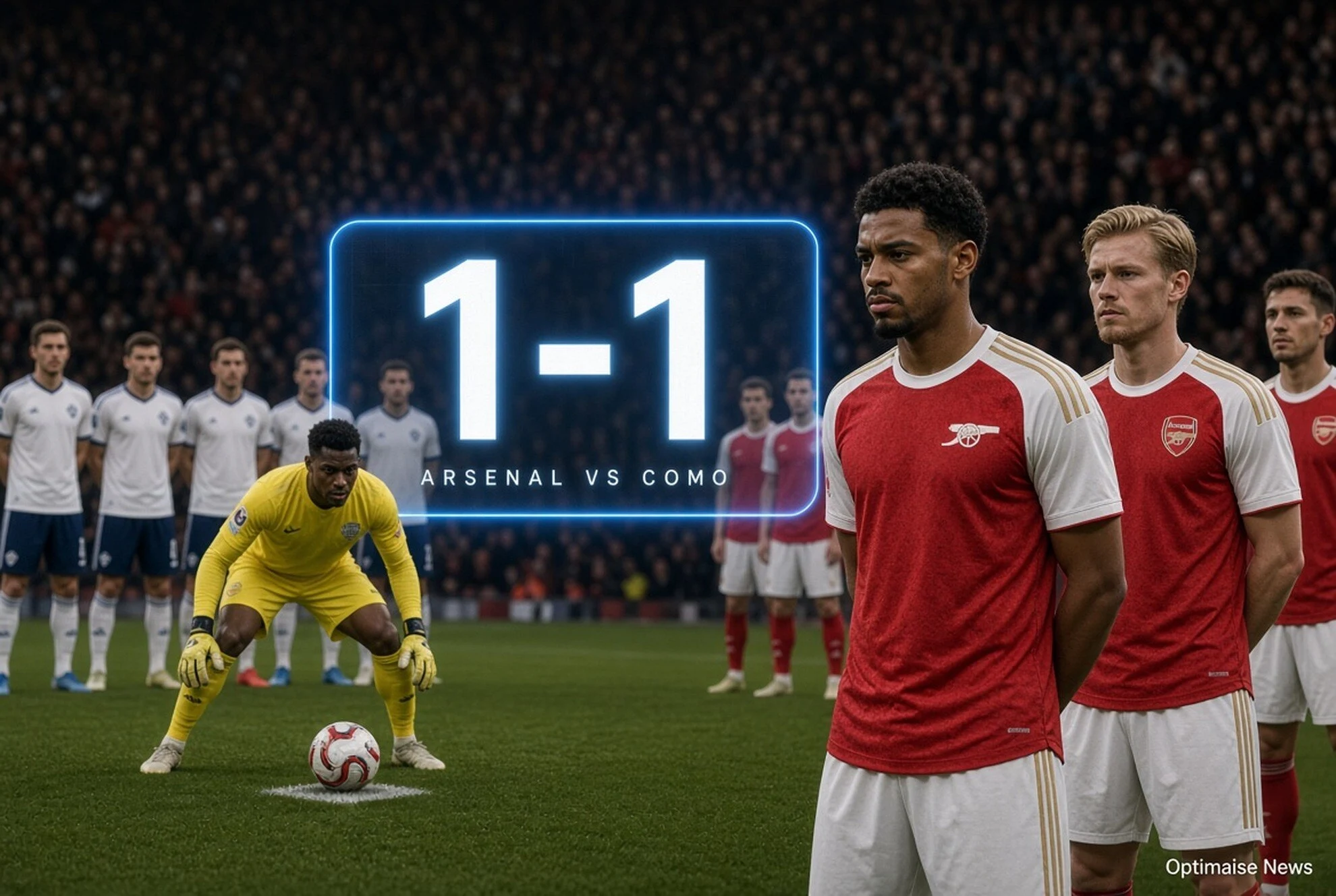 arsenal vs como 1-1, The Gunners Menang Adu Penalti 4-3