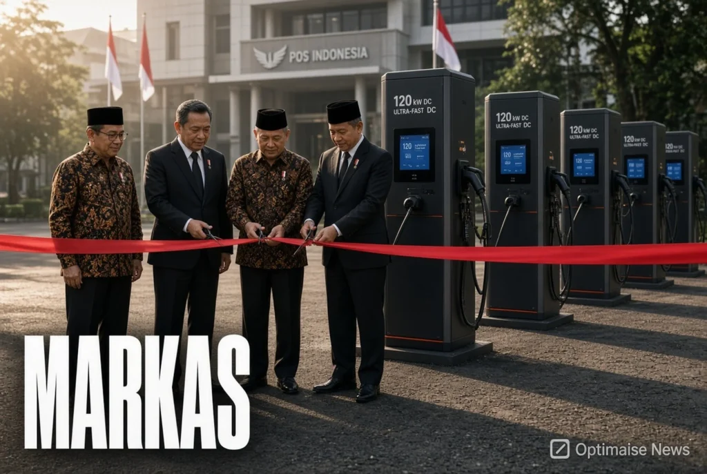 iGreen+ Resmikan SPKLU Ultra Fast ke-17 di Markas Pos untuk NZE