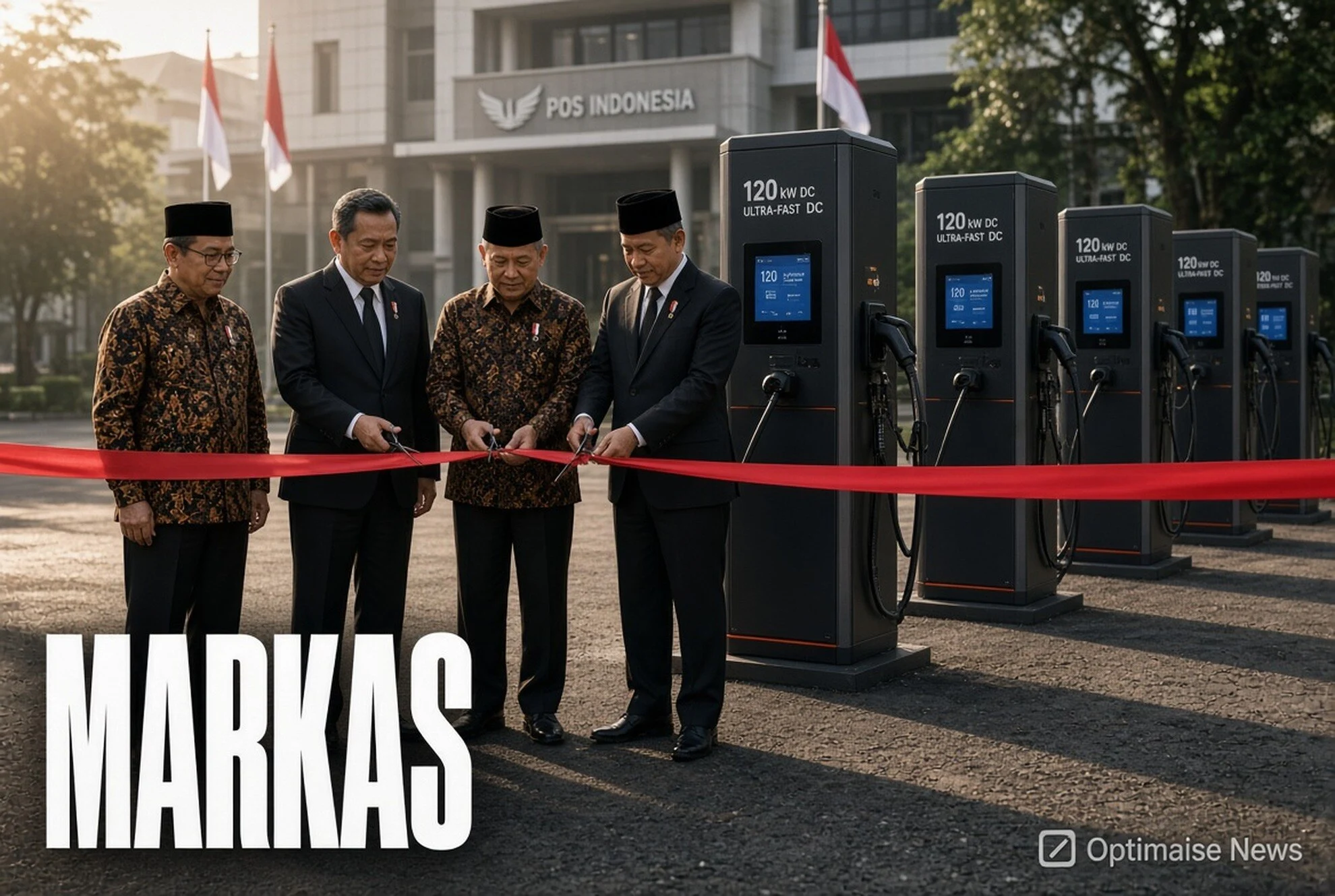 iGreen+ Resmikan SPKLU Ultra Fast ke-17 di Markas Pos untuk NZE