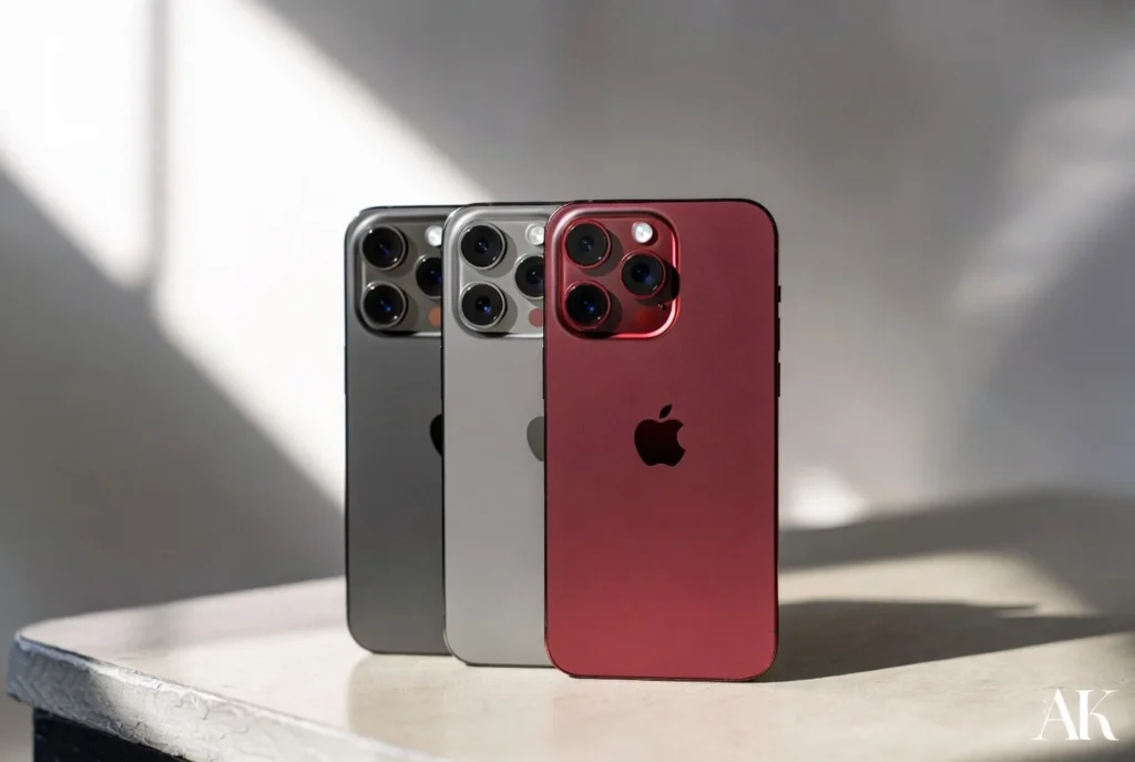 Opsi Warna Dark Cherry dan Skema Empat Varian Pro